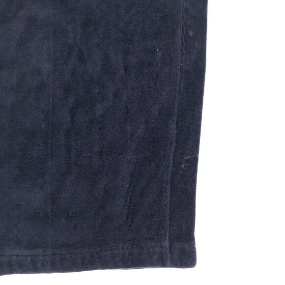 Vintage Y2K Navy Velour Sporty Low Rise Casual Baggy Lounge Track Pants / Medium - Picture 6 of 7